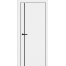 Дверь межкомнатная Леском Flash V1 Белый софт, глухое полотно, кромка, молдинг Дверь межкомнатная Леском Flash V1 Белый софт, глухое полотно, кромка, молдинг